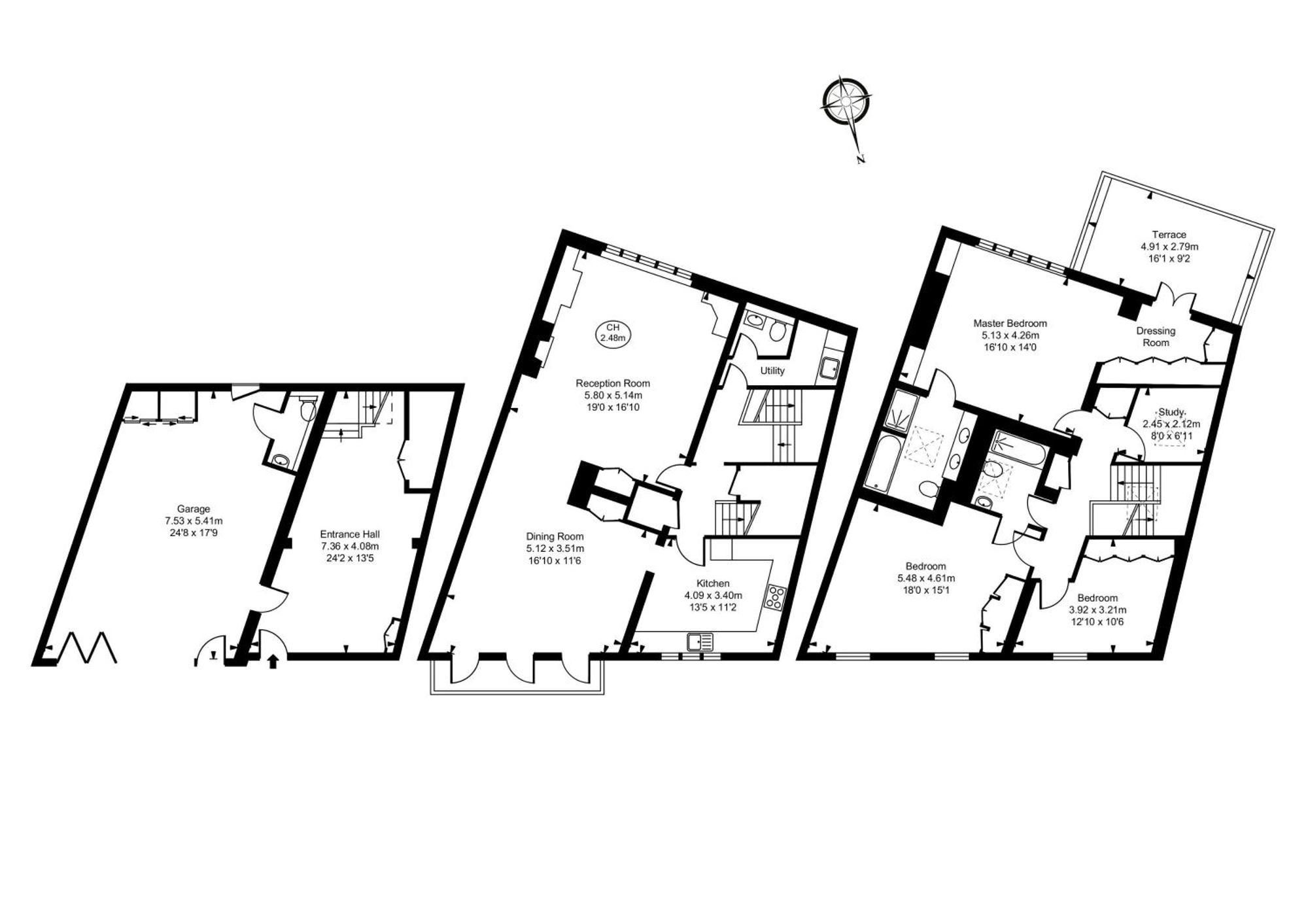 Modern 3 Bedroom Luxury House With Garage In Central London Eksteriør bilde